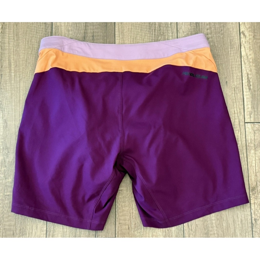NWT Pearl Izumi Canyon Cycling Shorts Women's L Purple 8.5" Inseam Padded Liner - Picture 13 of 16